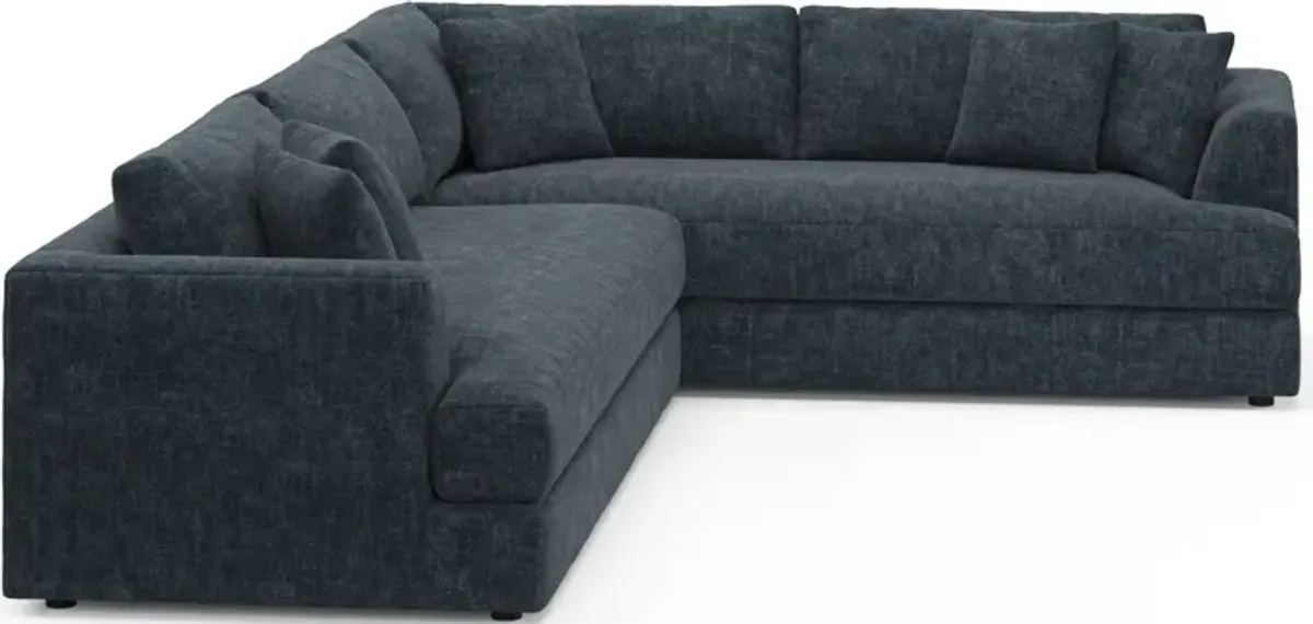 Ridley Foam Comfort 2-Piece Sectional with Left-Facing Sofa - Argo Navy