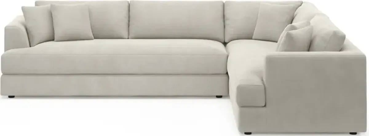 Ridley Hybrid Comfort 2-Piece Sectional with Left-Facing Sofa - Laurent Beach