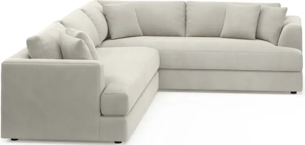 Ridley Hybrid Comfort 2-Piece Sectional with Left-Facing Sofa - Laurent Beach