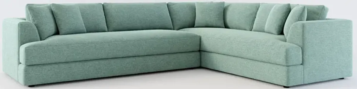 Ridley Hybrid Comfort 2-Piece Sectional with Left-Facing Sofa - Bridger Jade