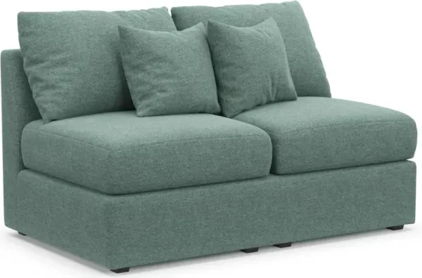 The Pitt Foam Comfort Armless Loveseat - Bridger Jade