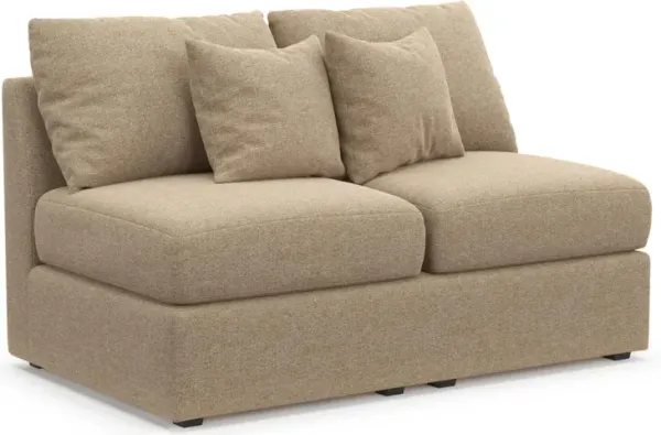 The Pitt Foam Comfort Armless Loveseat - Liv Wicker
