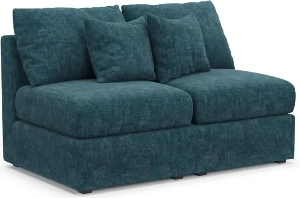 The Pitt Foam Comfort Armless Loveseat - Argo Tropic