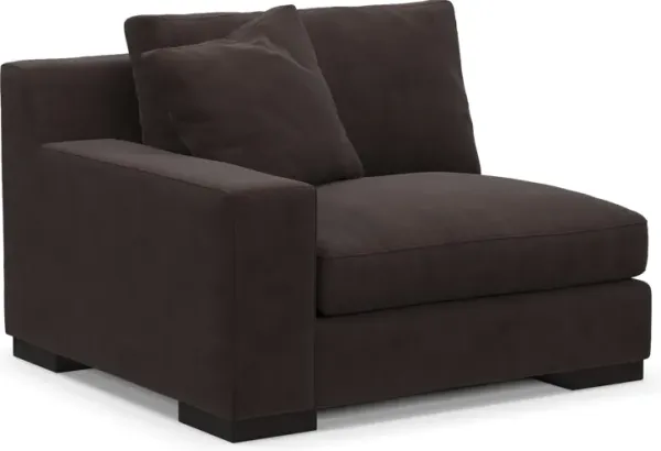 Bondi Foam Comfort Left-Facing Chair - Merrimac Dark Brown