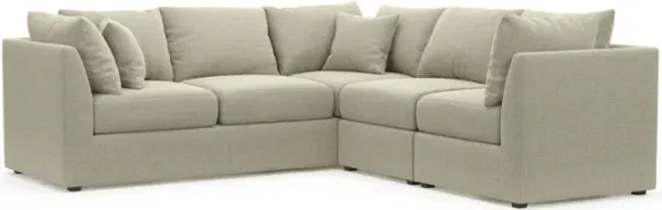 The Pitt Foam Comfort Sectional - Broderick Charcoal