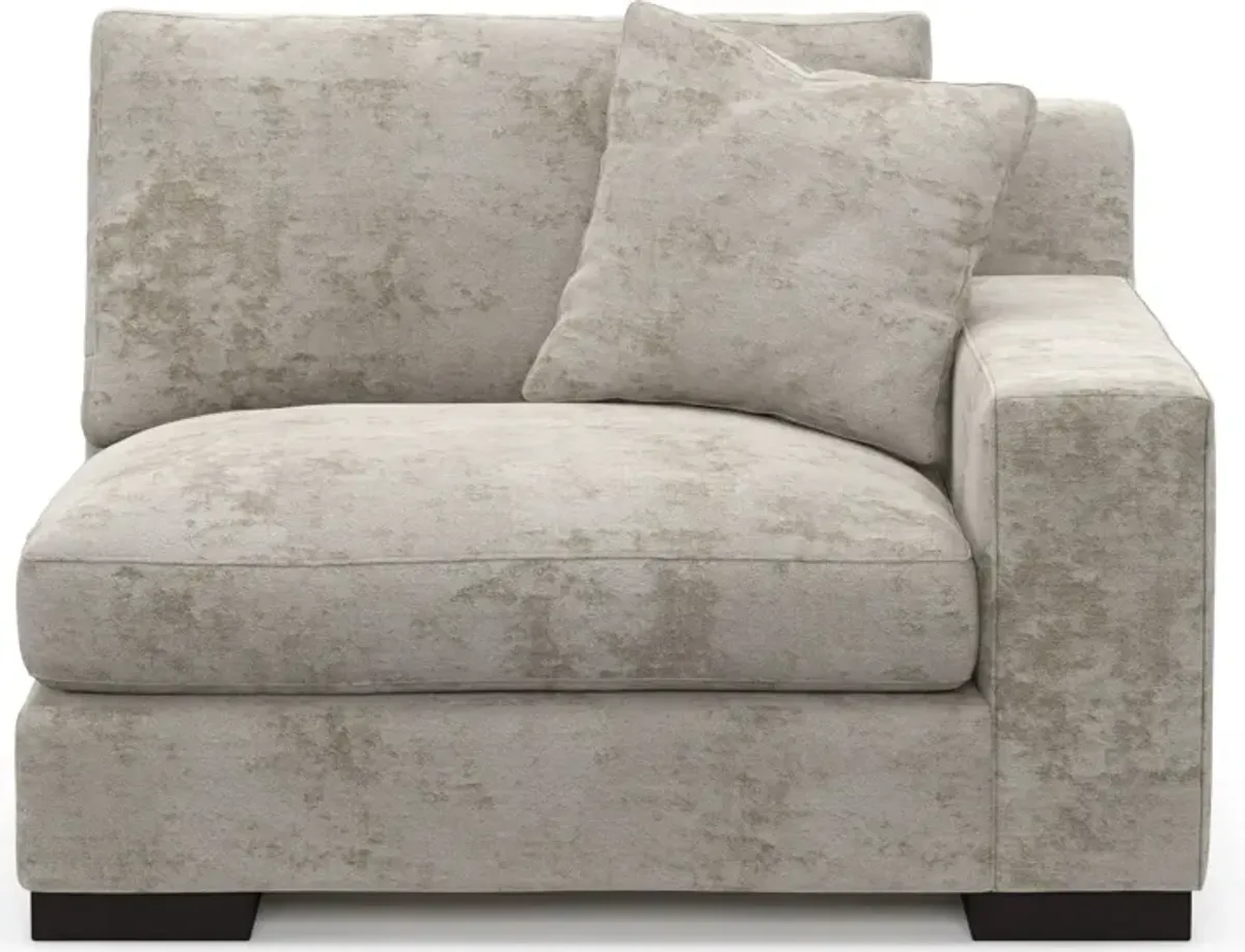Bondi Foam Comfort Right-Facing Chair - Hearth Cement