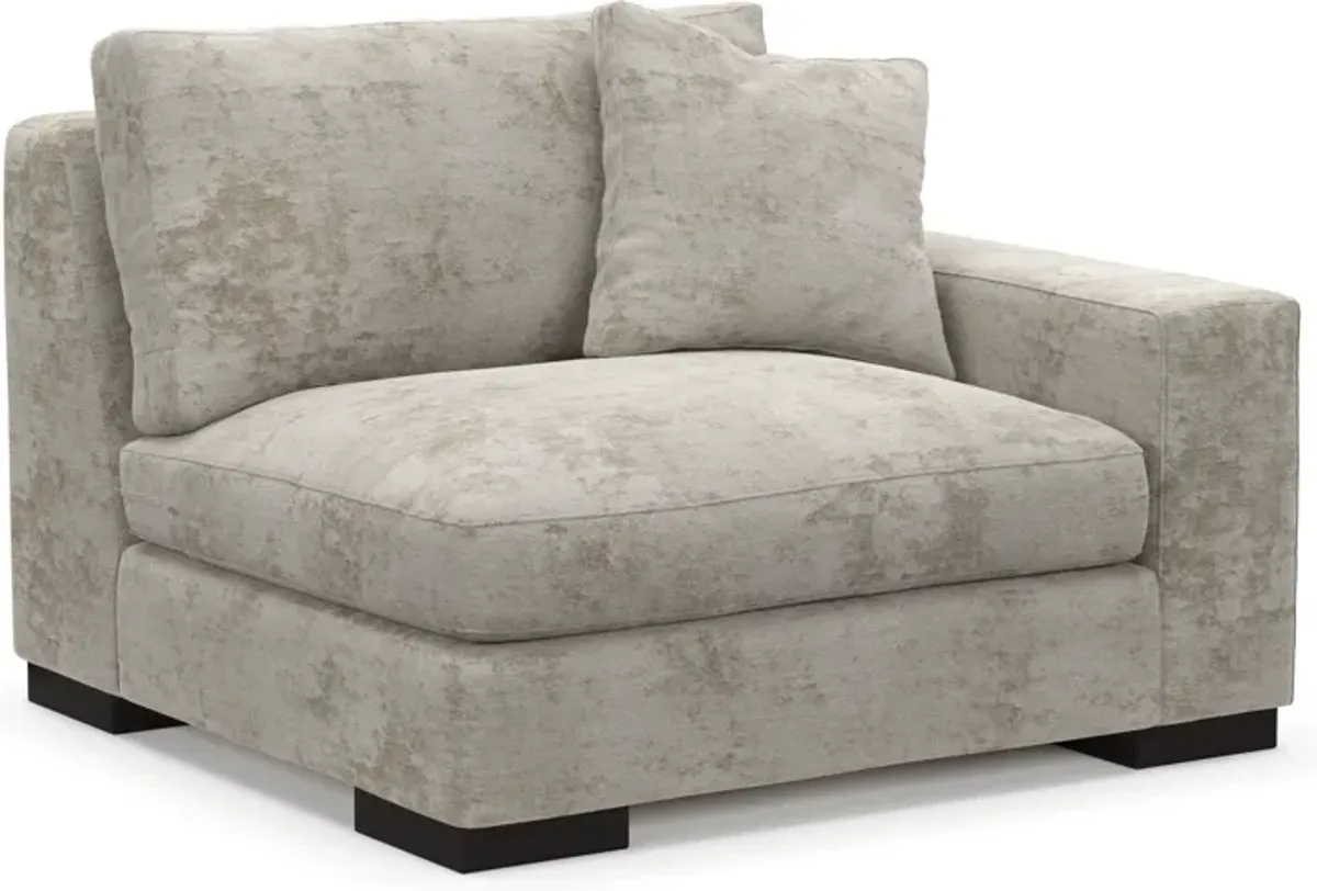 Bondi Foam Comfort Right-Facing Chair - Hearth Cement
