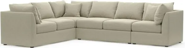 The Pitt Foam Comfort Sectional - Broderick Charcoal