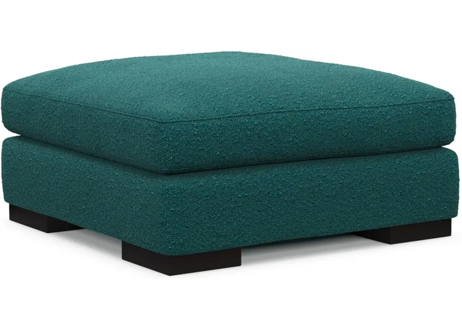 Bondi Foam Comfort Ottoman - Bloke Peacock