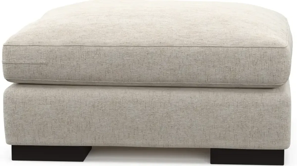 Bondi Foam Comfort Ottoman - M Ivory