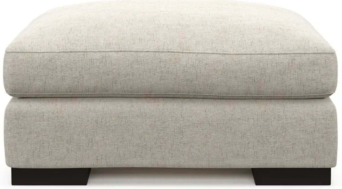 Bondi Foam Comfort Ottoman - M Ivory