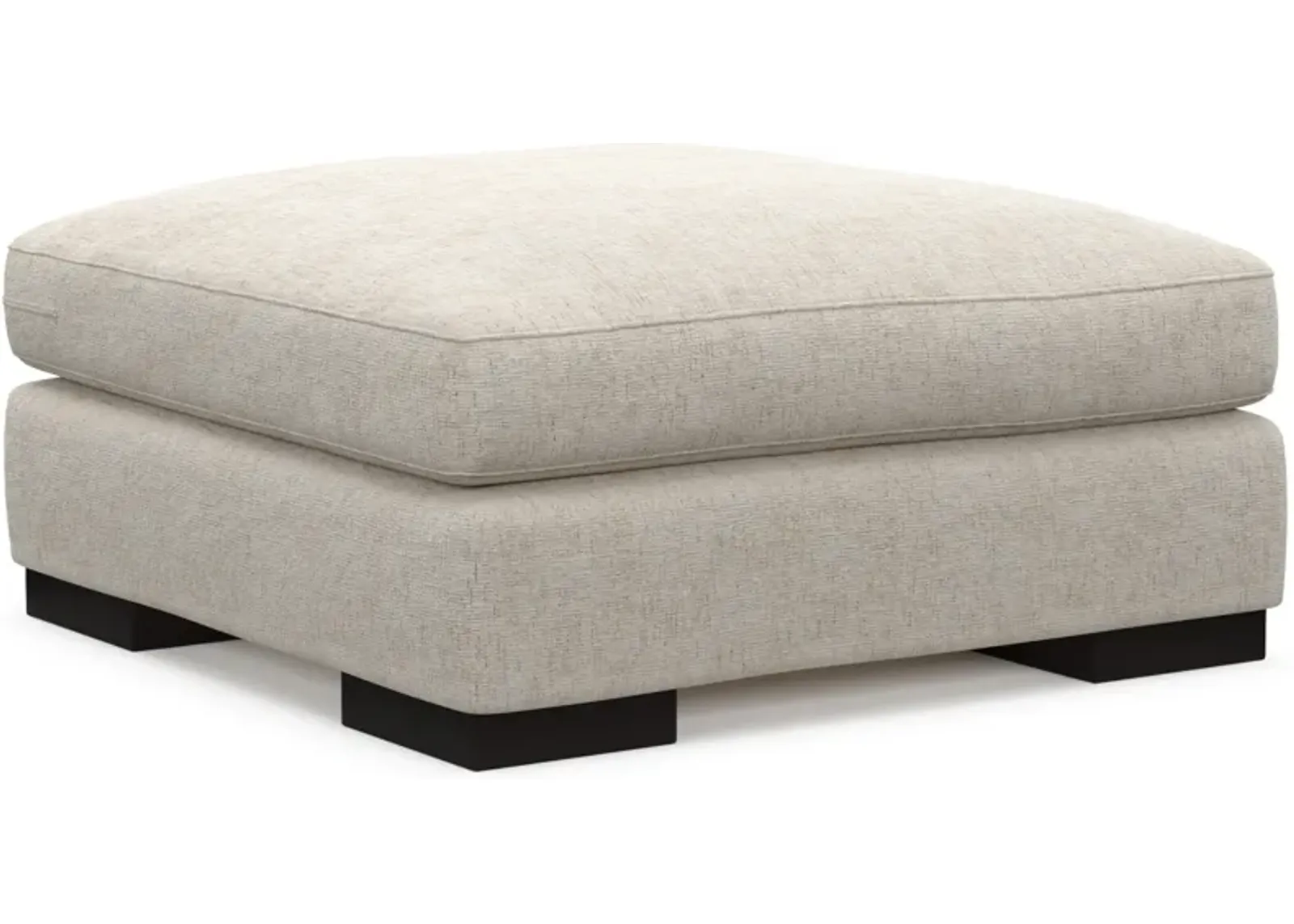 Bondi Foam Comfort Ottoman - M Ivory