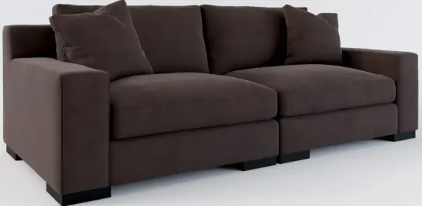 Bondi Foam Comfort 2-Piece Sofa - Merrimac Dark Brown
