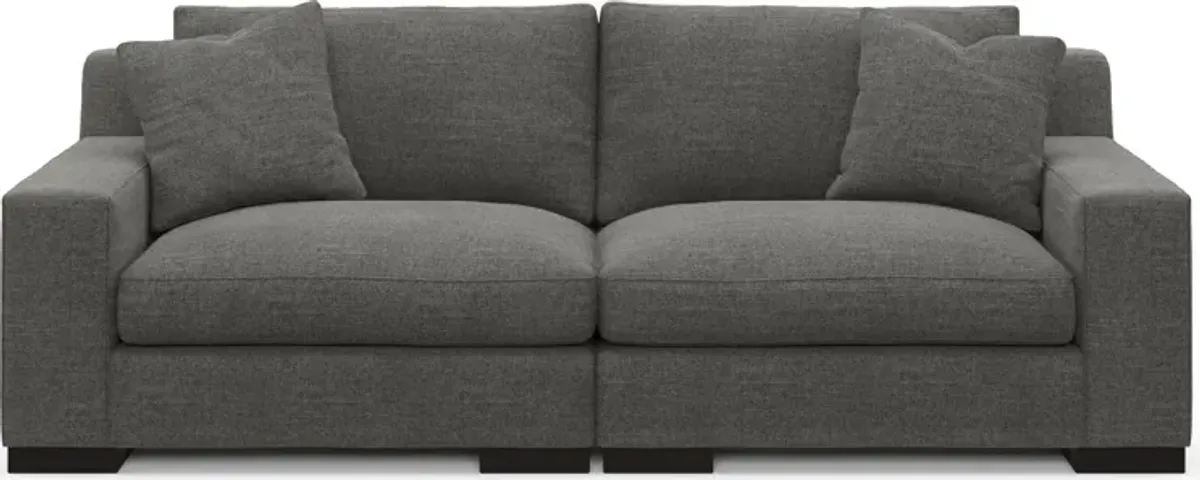 Bondi Foam Comfort 2-Piece Sofa - Curious Charcoal