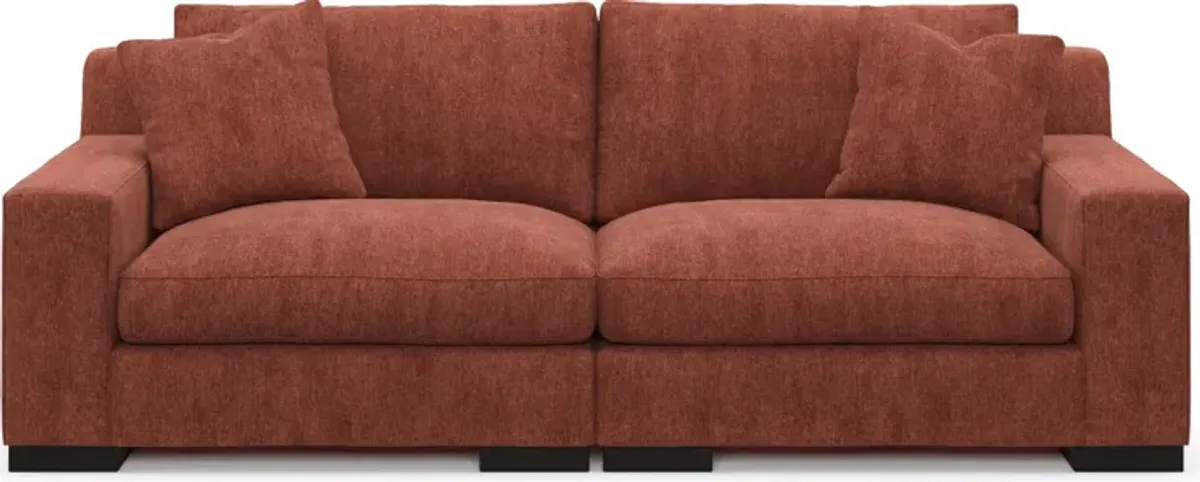 Bondi Foam Comfort 2-Piece Sofa - Contessa Paprika