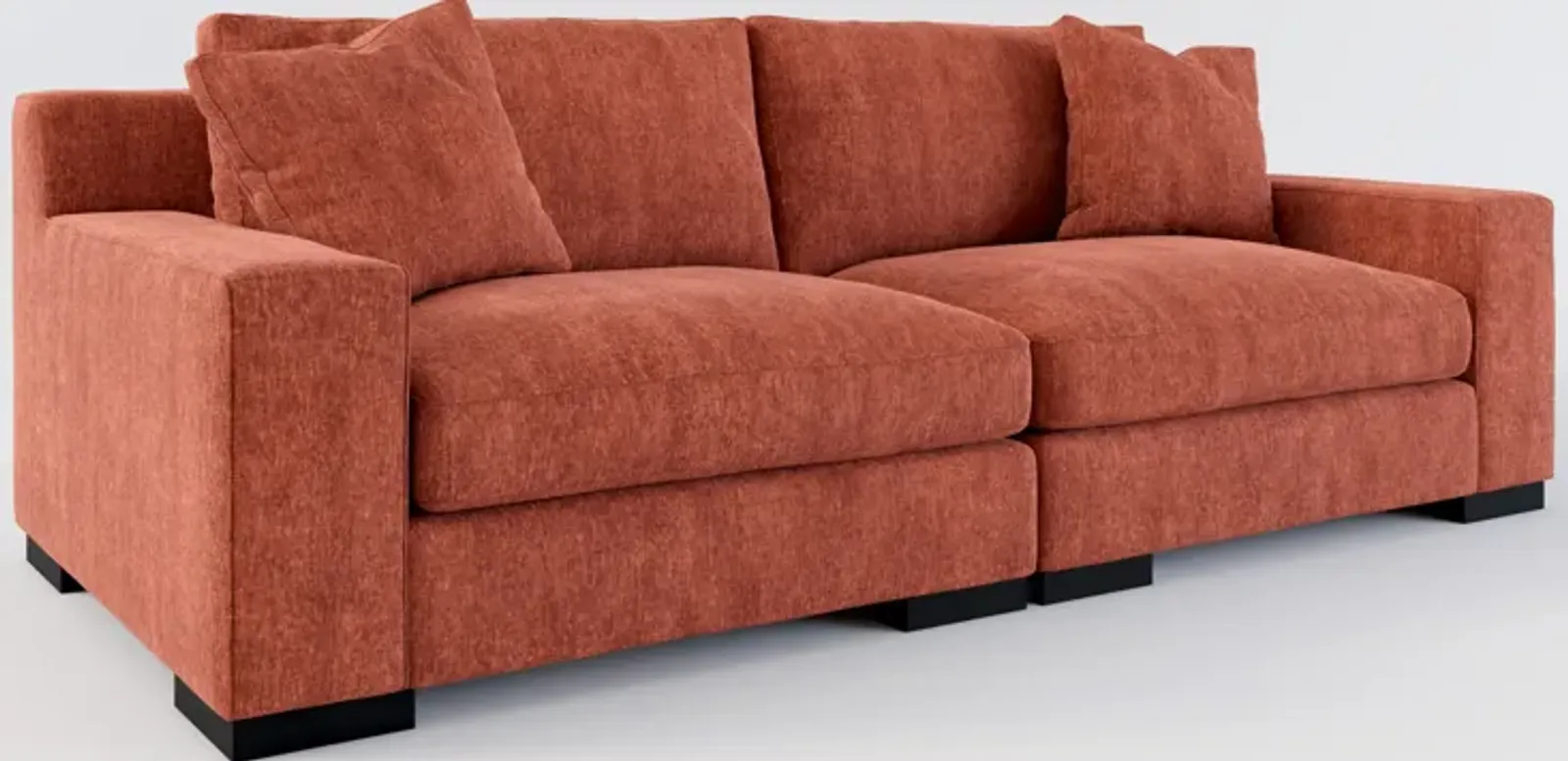 Bondi Foam Comfort 2-Piece Sofa - Contessa Paprika