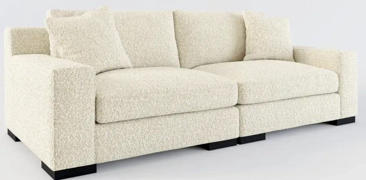 Bondi Foam Comfort 2-Piece Sofa - Bloke Cotton