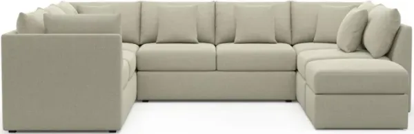 The Pitt Foam Comfort Sectional - Broderick Charcoal