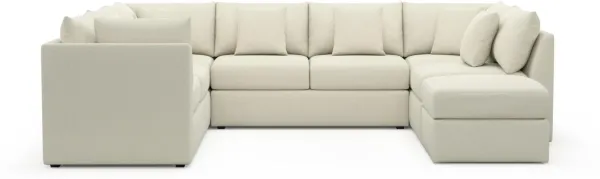 The Pitt Foam Comfort Sectional - Fincher Ivory