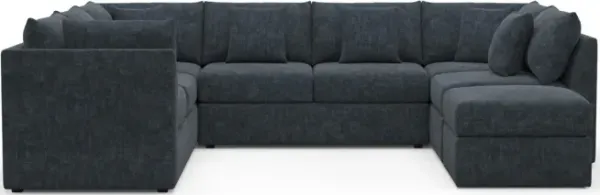 The Pitt Foam Comfort Sectional - Argo Navy