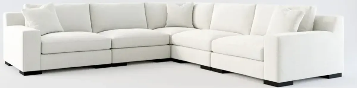 Bondi Foam Comfort 5-Piece Sectional - Oslo Snow