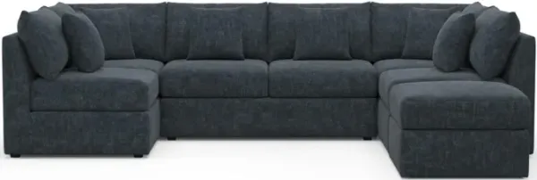 The Pitt Foam Comfort Sectional - Argo Navy