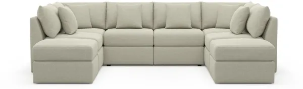 The Pitt Foam Comfort Sectional - Liv Dove