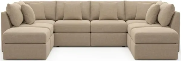 The Pitt Foam Comfort Sectional - Liv Wicker