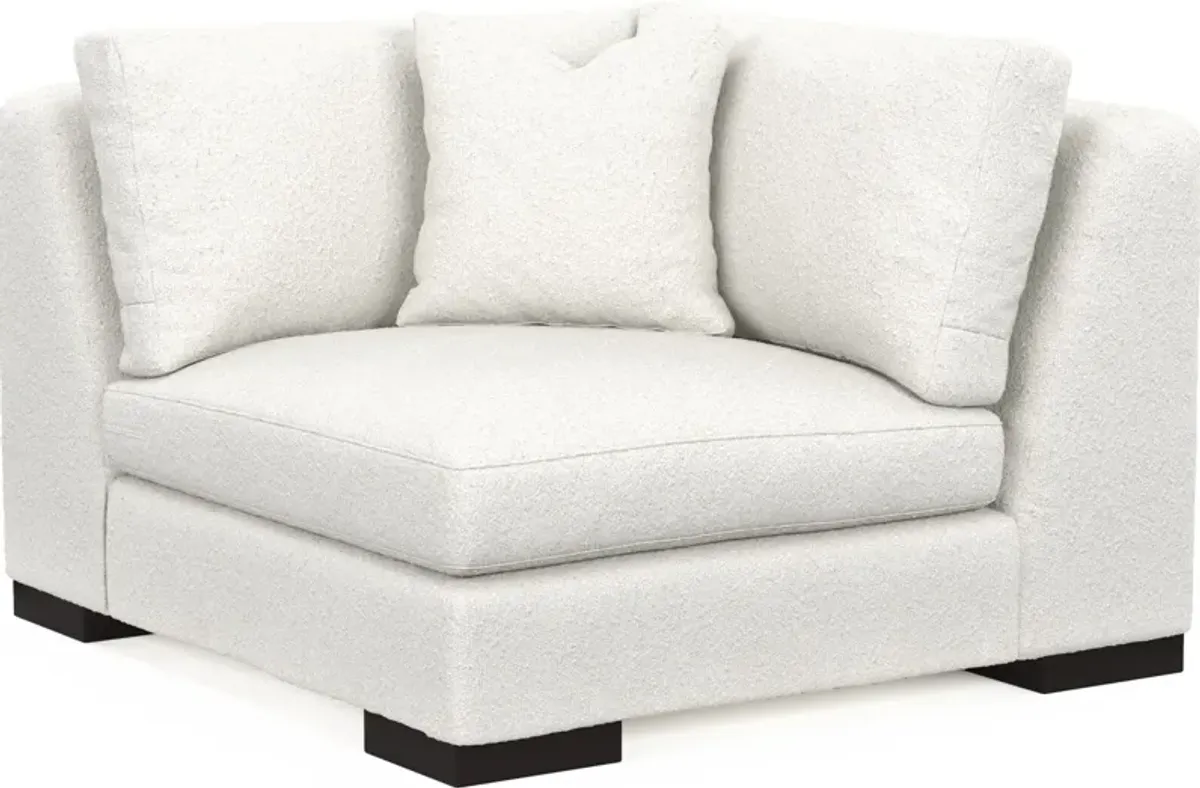 Bondi Hybrid Comfort Corner Chair - Bloke Snow