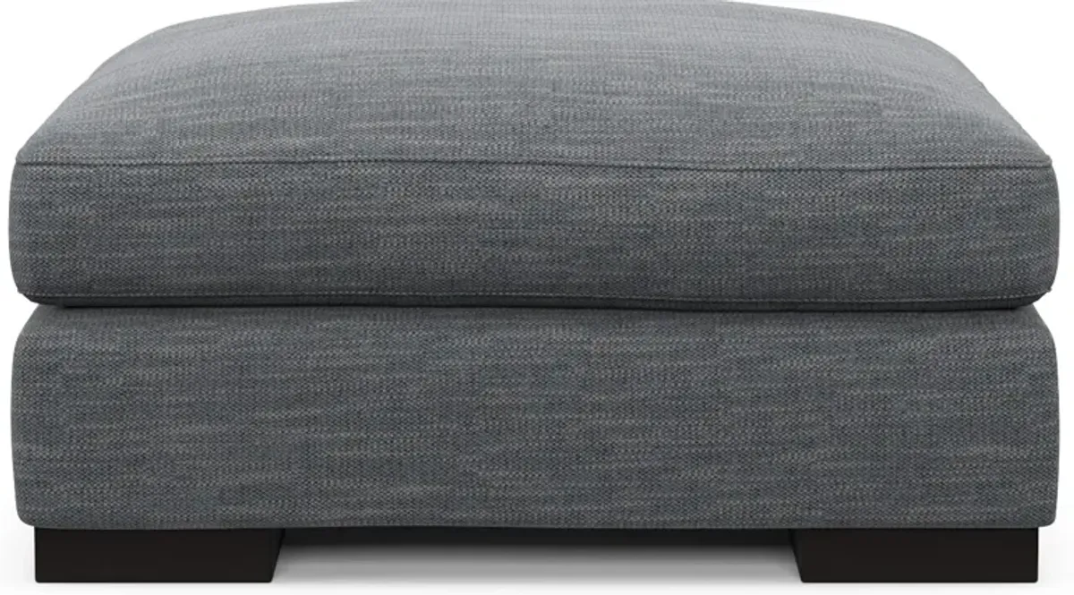 Bondi Hybrid Comfort Ottoman - Dudley Indigo