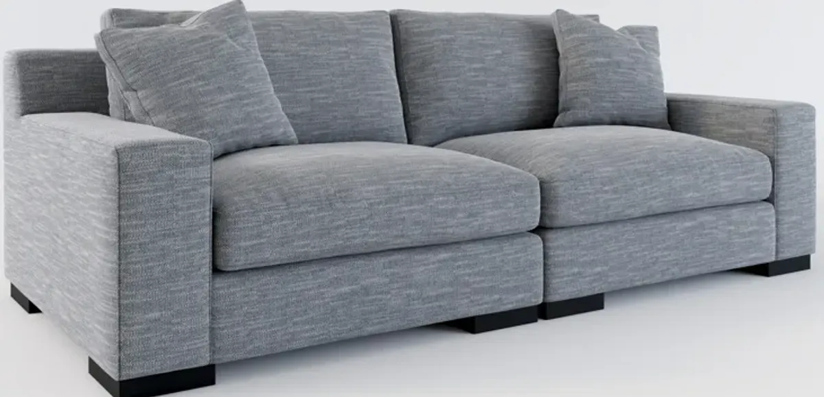 Bondi Hybrid Comfort 2-Piece Sofa - Dudley Indigo