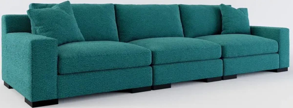 Bondi Hybrid Comfort 3-Piece Sofa - Bloke Peacock