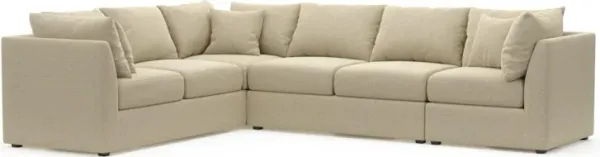 The Pitt Hybrid Comfort Sectional - Broderick Sand