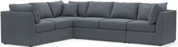 The Pitt Hybrid Comfort Sectional - Bridger Navy