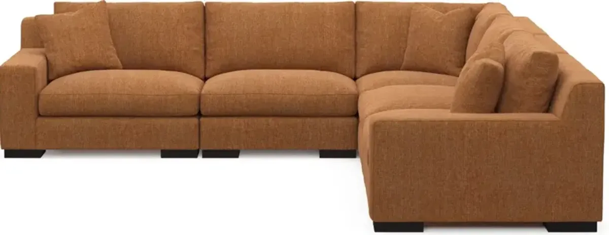 Bondi Hybrid Comfort 5-Piece Sectional - Contessa Ginger