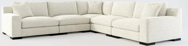 Bondi Hybrid Comfort 5-Piece Sectional - Merino Chalk
