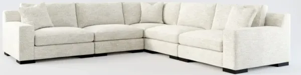 Bondi Hybrid Comfort 5-Piece Sectional - M Ivory