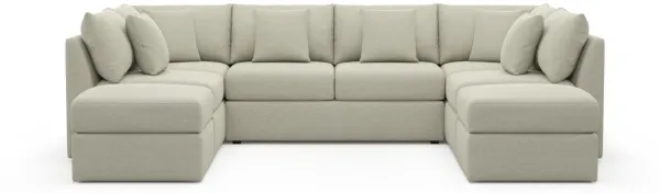 The Pitt Hybrid Comfort Sectional - Liv Dove