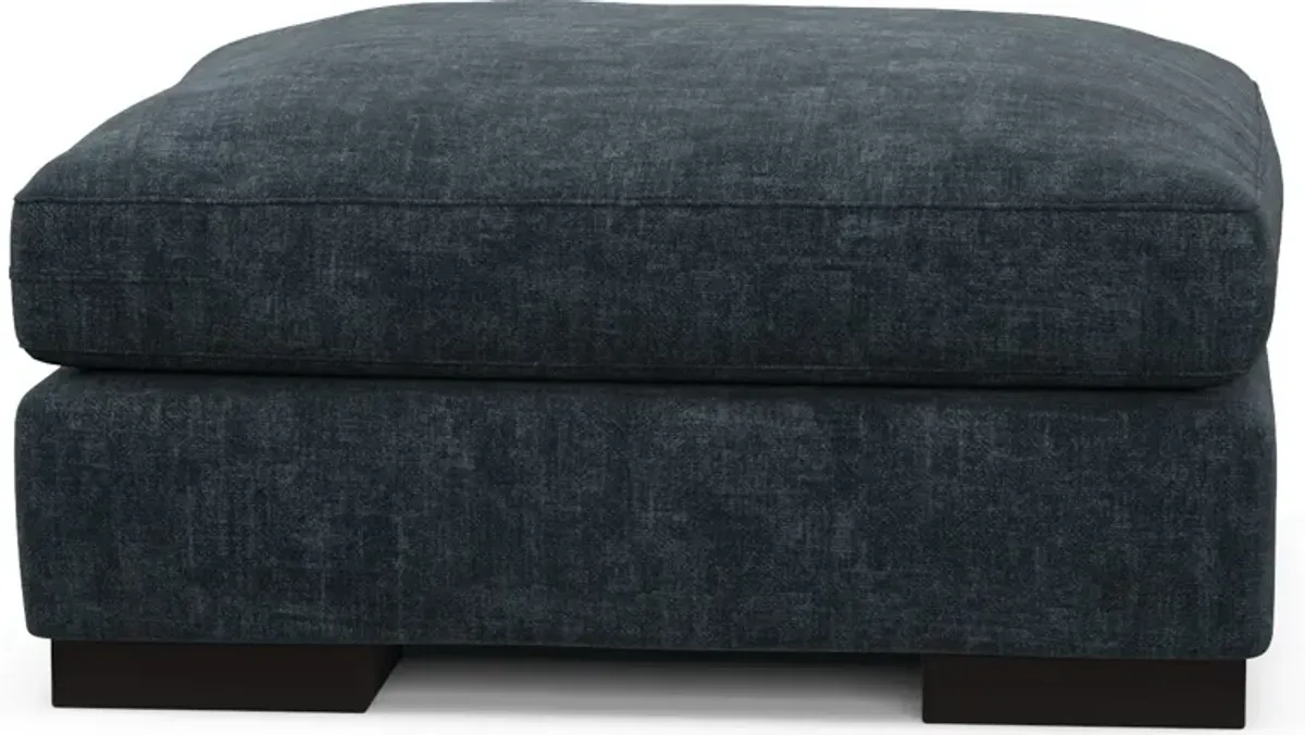 Bondi Foam Comfort Ottoman - Argo Navy