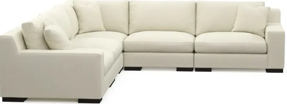 Bondi Foam Comfort 5-Piece Sectional - Fincher Ivory