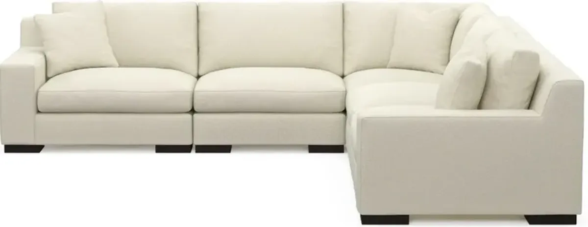 Bondi Foam Comfort 5-Piece Sectional - Fincher Ivory