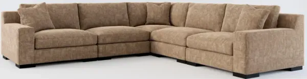 Bondi Foam Comfort 5-Piece Sectional - Argo Java