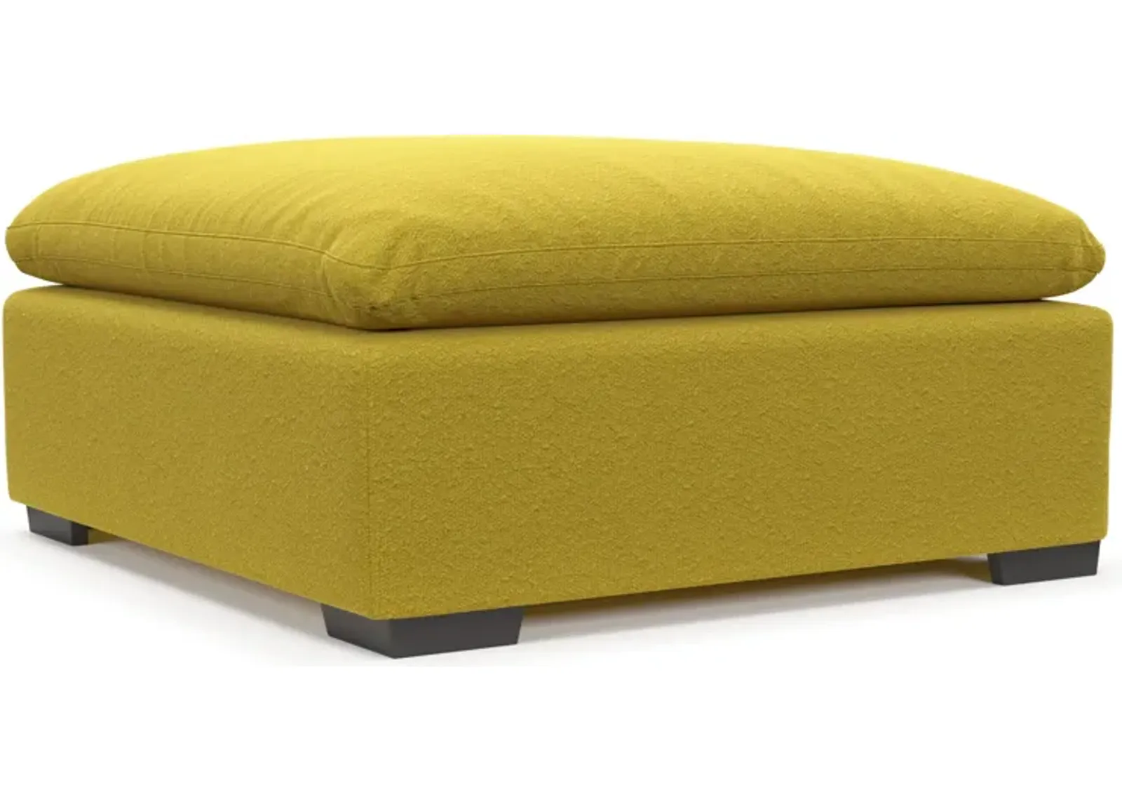 Plush Feathered Comfort Ottoman - Bloke Goldenrod