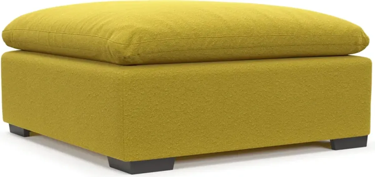 Plush Feathered Comfort Ottoman - Bloke Goldenrod