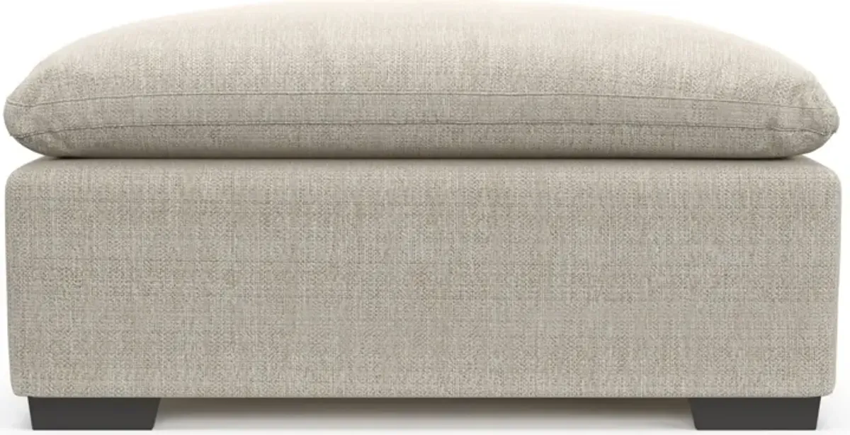 Plush Feathered Comfort Ottoman - Mason Porcelain