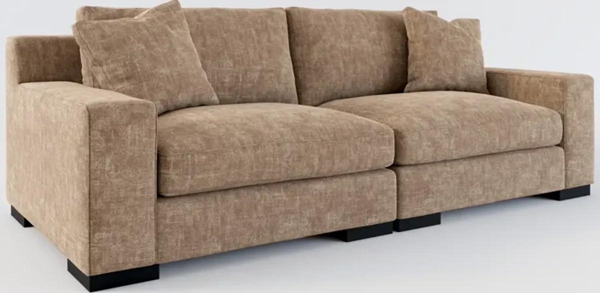 Bondi Hybrid Comfort 2-Piece Sofa - Argo Java