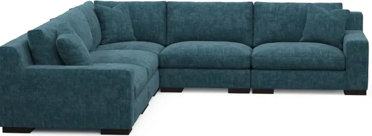 Bondi Hybrid Comfort 5-Piece Sectional - Argo Tropic