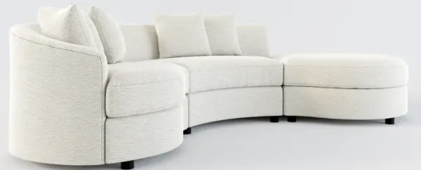 Allegra Foam Comfort 3-Piece Sectional with Right-Facing Chaise - Everton Grey