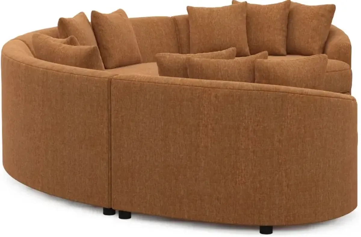 Allegra Foam Comfort 4-Piece Sectional - Contessa Ginger