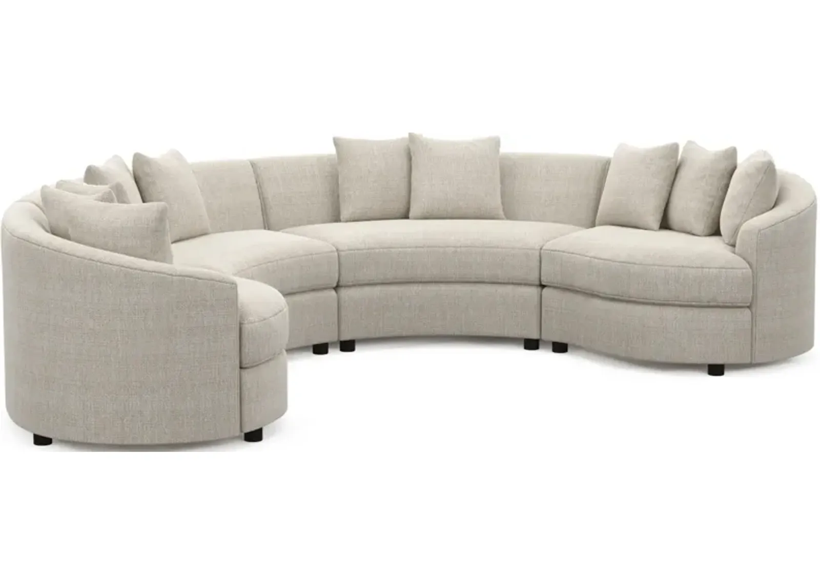 Allegra Foam Comfort 4-Piece Sectional - Mason Porcelain